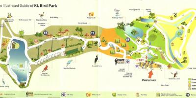 Parco degli uccelli di Kuala lumpur mappa