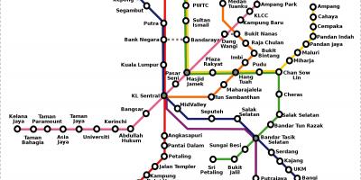Malesia mappa della metropolitana