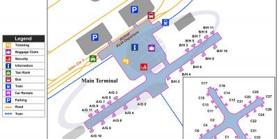 Aeroporto internazionale di Kuala lumpur terminal mappa
