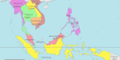 Kuala lumpur posizione sulla mappa del mondo