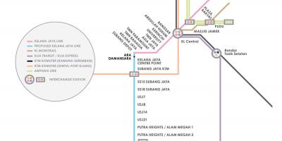 Ampang park stazione lrt mappa