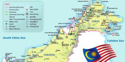 Aeroporti in malesia mappa