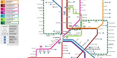 Mappa ferroviaria malesia