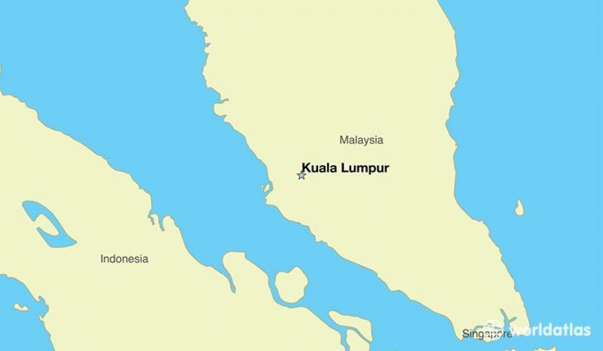 Mappa di capitale della malesia