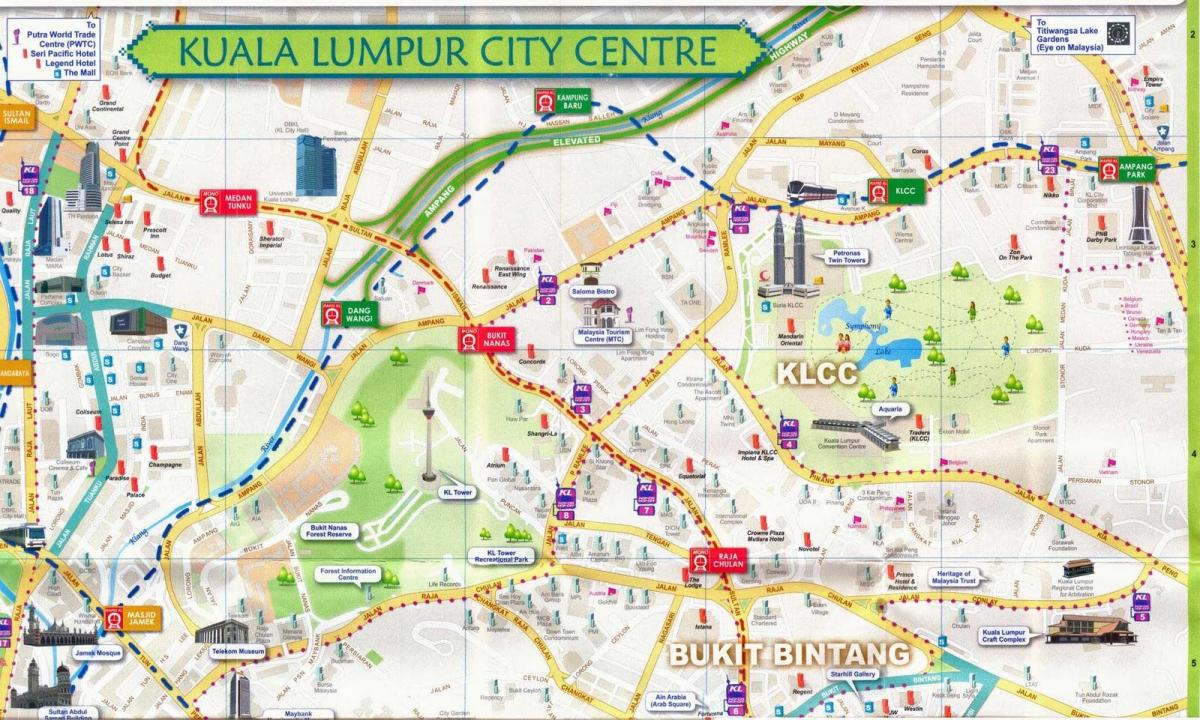centro commerciale suria klcc mappa