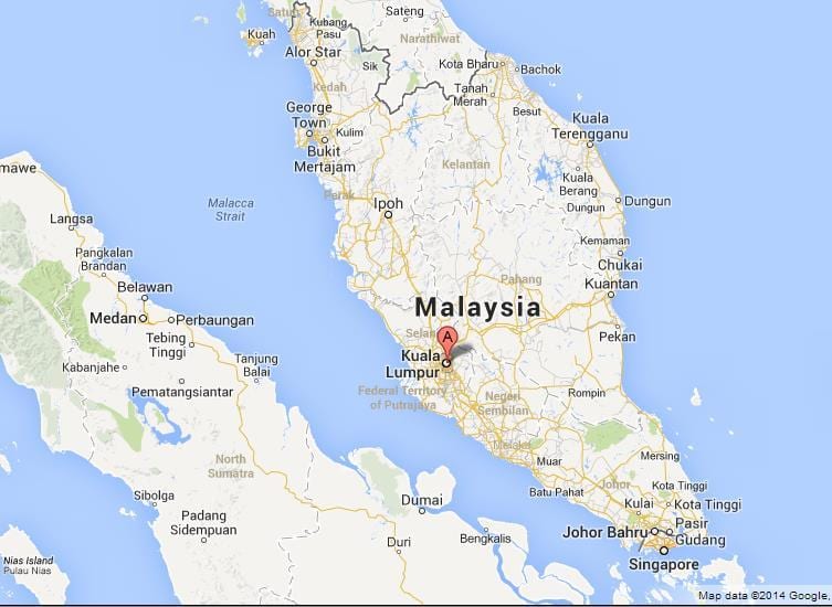 Mappa di kuala lumpur