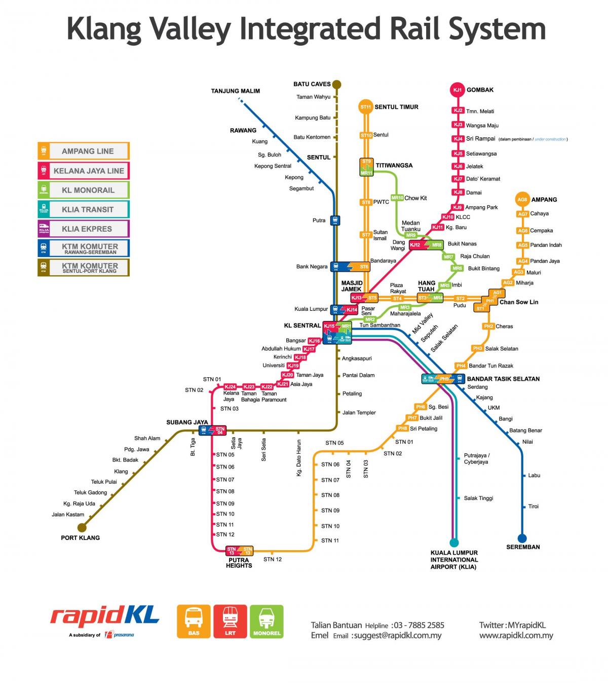 malesia trasporto mappa