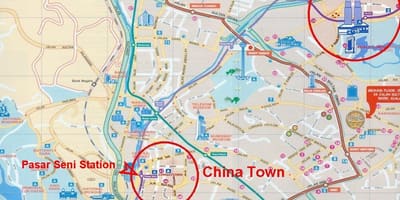 Città di Kuala lumpur mappa