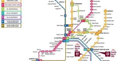 Kuala lumpur stazione mappa